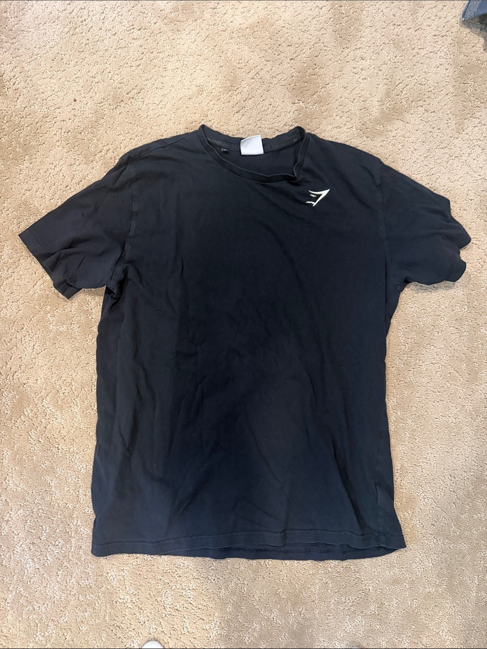 Gymshark Black Short Sleeve Logo Tee